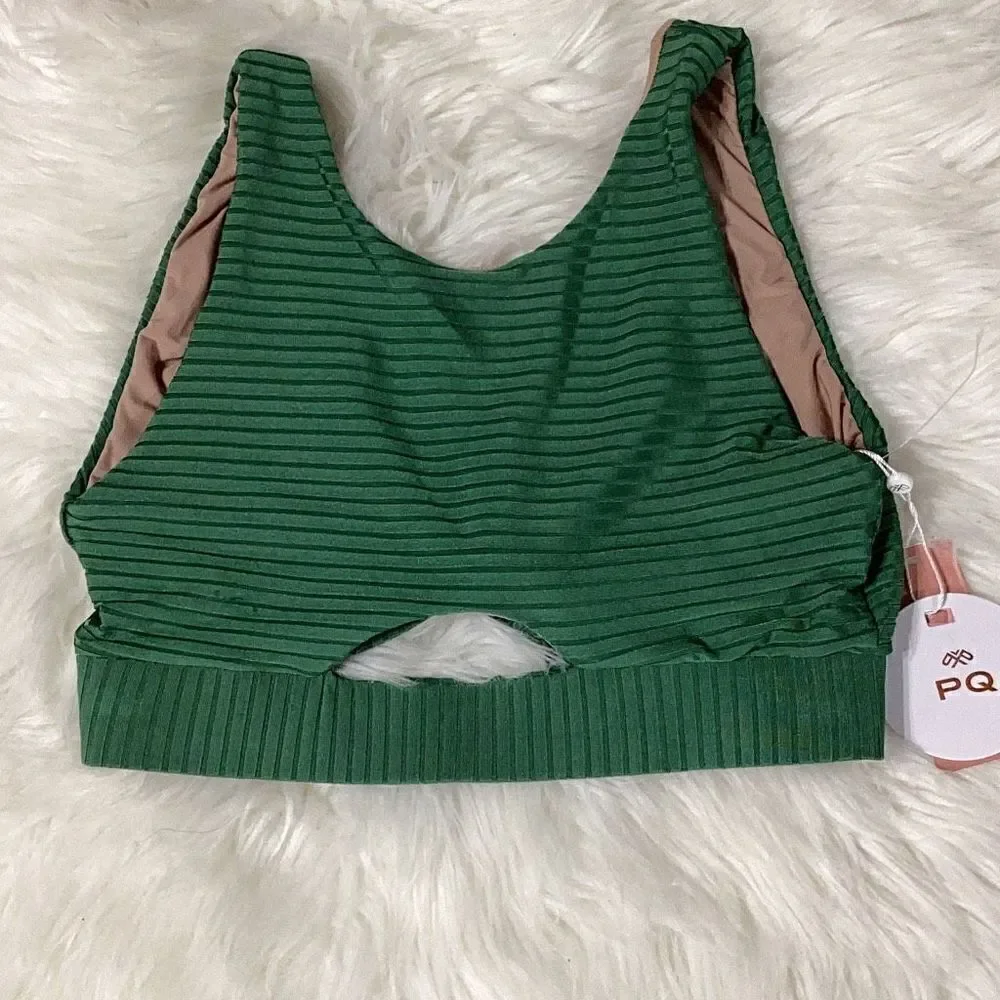 New. Emerald key hole crop top. Medium. Retails $92 - Picture 11 of 14